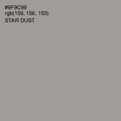 #9F9C99 - Star Dust Color Image